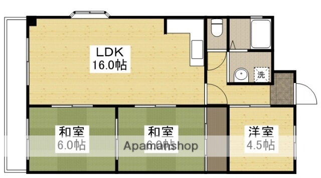 ＹＳビル岡南 3階 3LDK 賃貸物件詳細