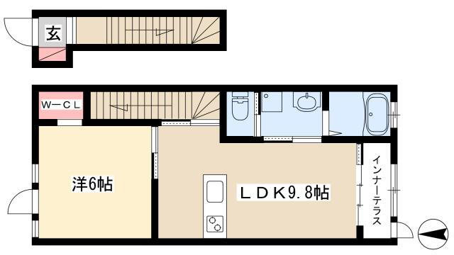 愛知県名古屋市名東区高針５ 一社駅 1LDK アパート 賃貸物件詳細