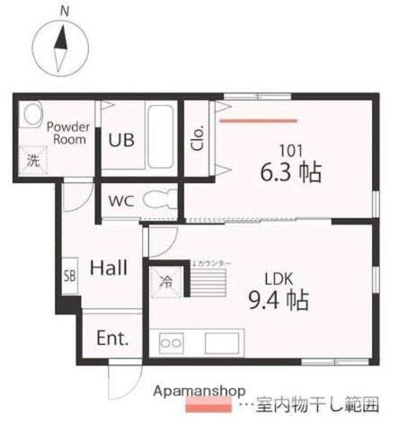 ハーミットクラブハウストゥギャザー西横浜ＩＩ 1階 1LDK 賃貸物件詳細
