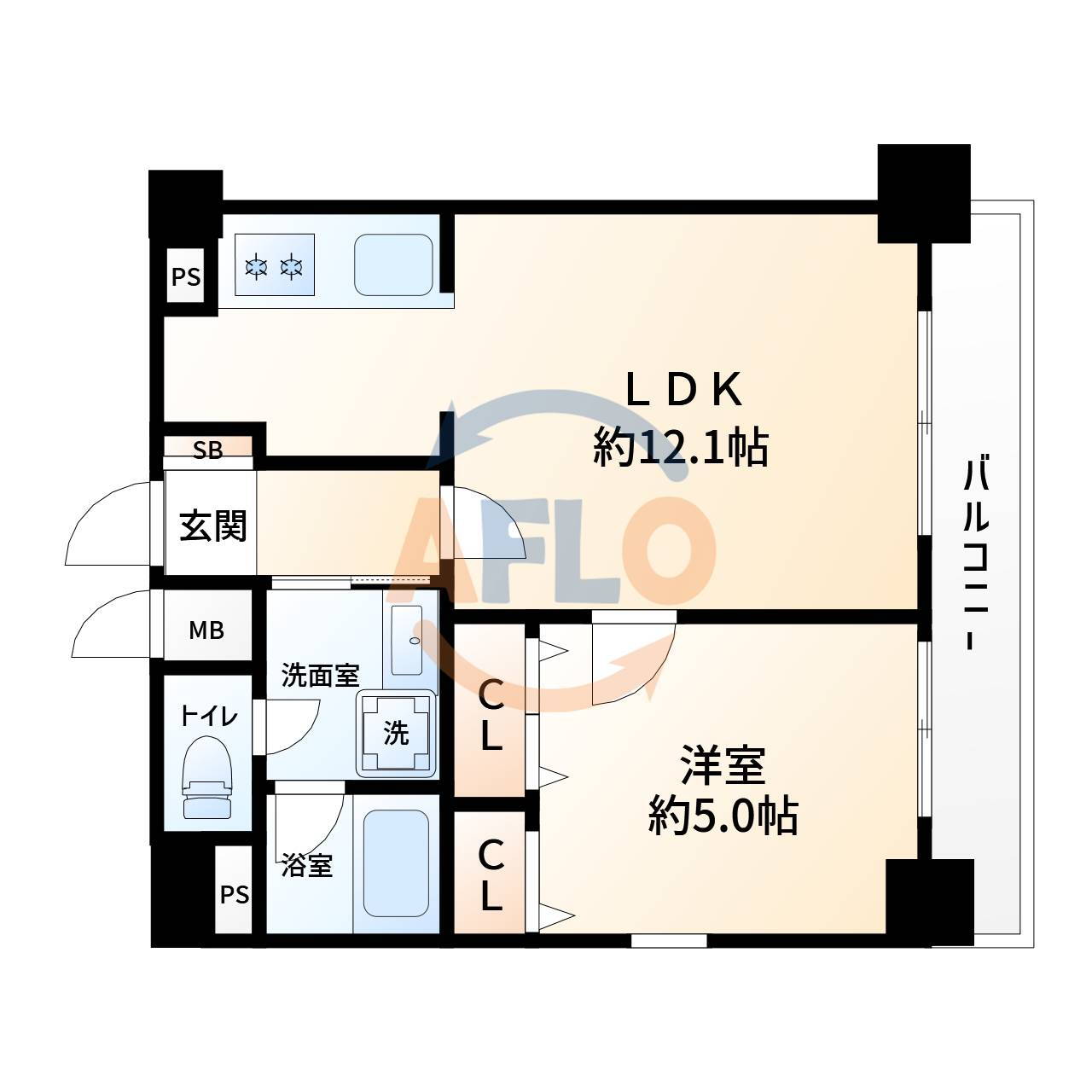 大阪府大阪市西区北堀江２ 四ツ橋駅 1LDK マンション 賃貸物件詳細