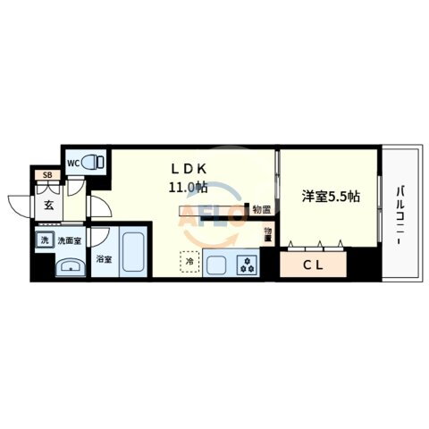 大阪府大阪市中央区森ノ宮中央１ 森ノ宮駅 1LDK マンション 賃貸物件詳細
