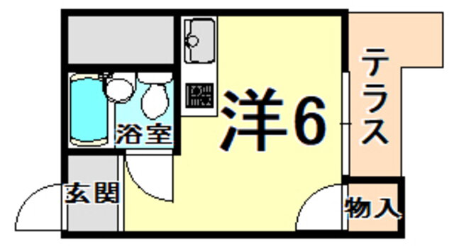 サンハイツ六甲 4階 ワンルーム 賃貸物件詳細