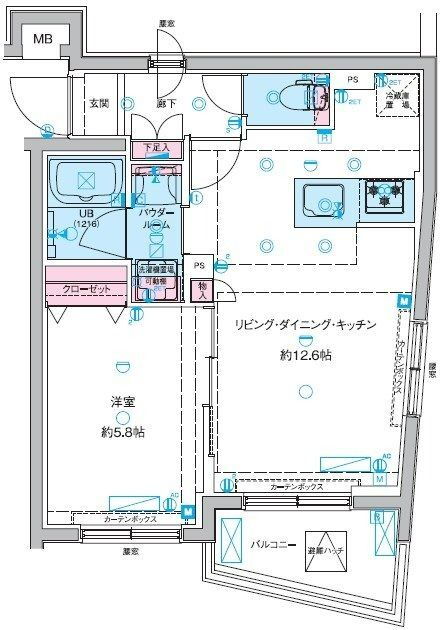 東京都墨田区東向島５ 八広駅 1LDK マンション 賃貸物件詳細