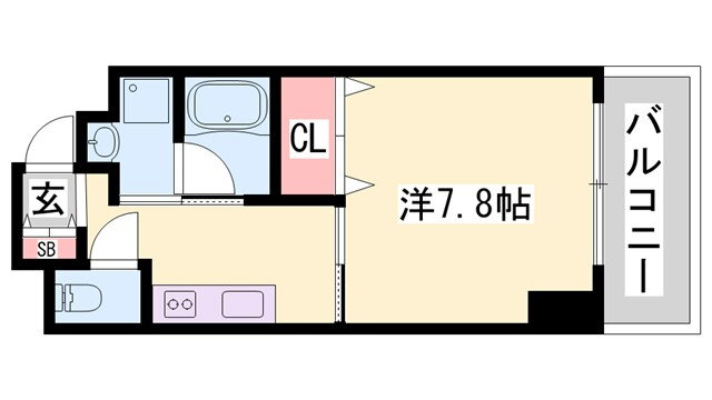 兵庫県姫路市東延末２ 手柄駅 1K マンション 賃貸物件詳細