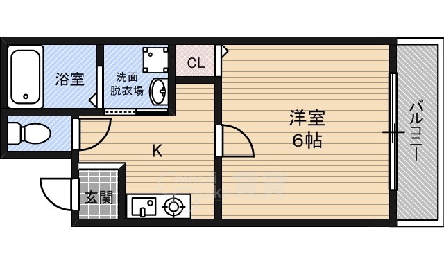 大阪府大阪市旭区中宮４ 千林大宮駅 1K マンション 賃貸物件詳細