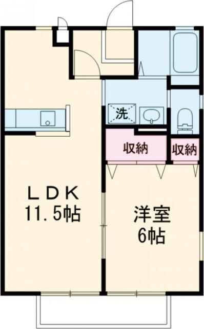 栃木県宇都宮市山本２ 宇都宮駅 1LDK アパート 賃貸物件詳細
