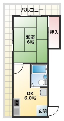 大阪府富田林市常盤町 富田林西口駅 1DK マンション 賃貸物件詳細