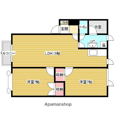 北海道岩見沢市大和一条７ 岩見沢駅 2LDK アパート 賃貸物件詳細