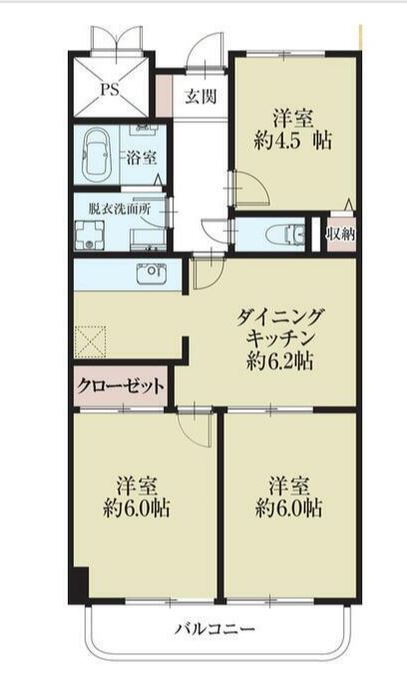 東京都練馬区石神井台３ 大泉学園駅 3DK マンション 賃貸物件詳細