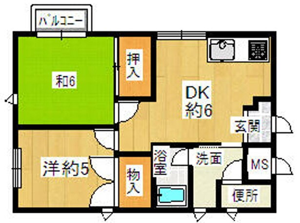 兵庫県加西市北条町栗田 北条町駅 2DK アパート 賃貸物件詳細