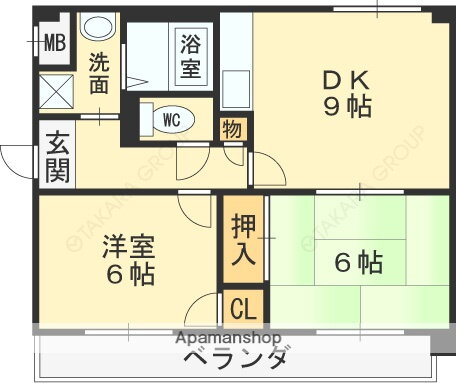 大阪府東大阪市永和１ ＪＲ俊徳道駅 2DK マンション 賃貸物件詳細