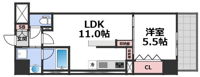 大阪府大阪市中央区森ノ宮中央１ 森ノ宮駅 1LDK マンション 賃貸物件詳細