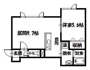 北海道旭川市錦町１４ 旭川駅 1LDK アパート 賃貸物件詳細