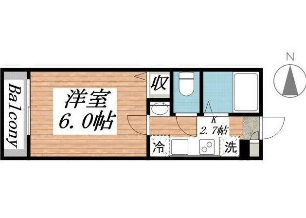 インフィニティ大宮 2階 1K 賃貸物件詳細