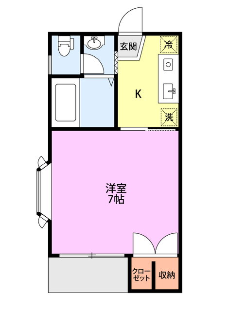新潟県新潟市中央区鐙西２ 1K アパート 賃貸物件詳細