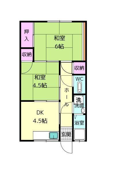東生駒マンション 3階 2DK 賃貸物件詳細