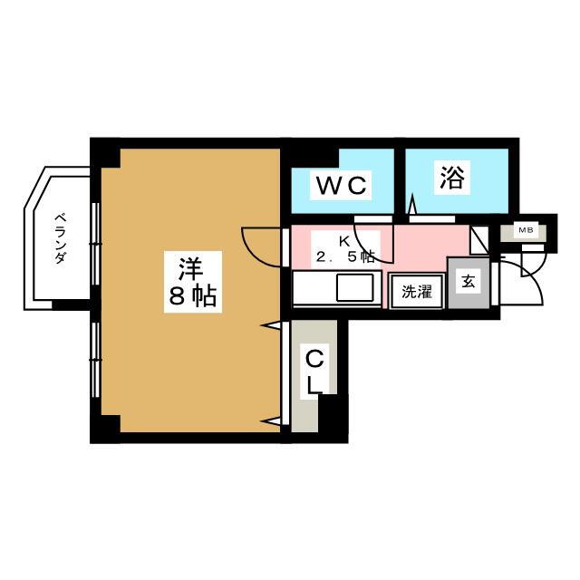 愛知県一宮市栄１ 尾張一宮駅 1K マンション 賃貸物件詳細