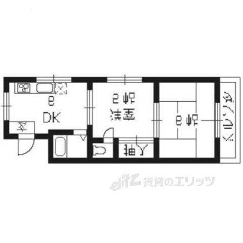 京都府長岡京市久貝３ 西山天王山駅 2DK マンション 賃貸物件詳細