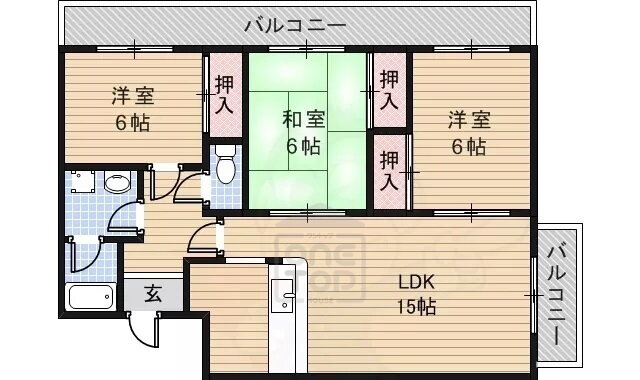 大阪府茨木市北春日丘４ 阪大病院前駅 3LDK マンション 賃貸物件詳細