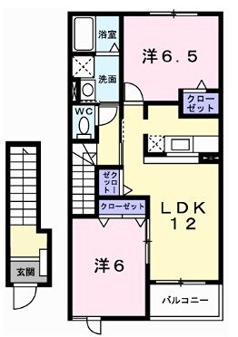 兵庫県姫路市広畑区西蒲田 播磨高岡駅 2LDK アパート 賃貸物件詳細