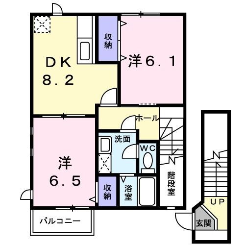 ニュ－シティサイトーＢ 2階 2DK 賃貸物件詳細