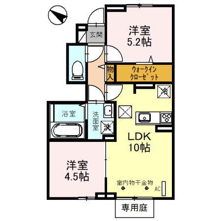 兵庫県加古川市平岡町新在家 東加古川駅 2LDK アパート 賃貸物件詳細