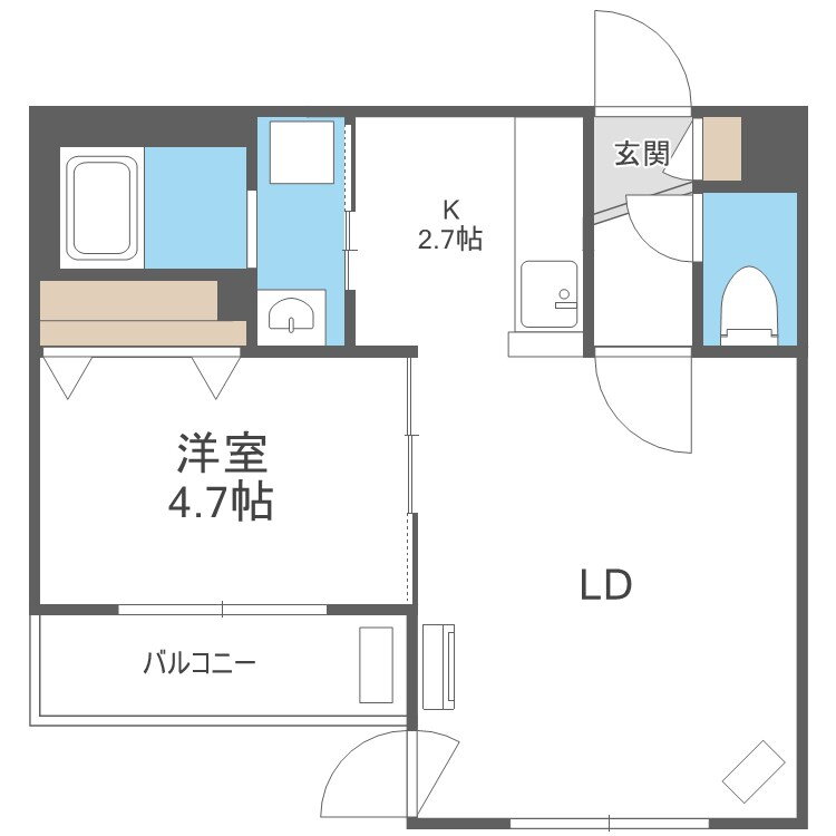 北海道札幌市東区北三十一条東１６ 新道東駅 1LDK マンション 賃貸物件詳細