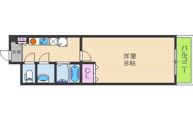 大阪府大阪市福島区福島８ 福島駅 1K マンション 賃貸物件詳細