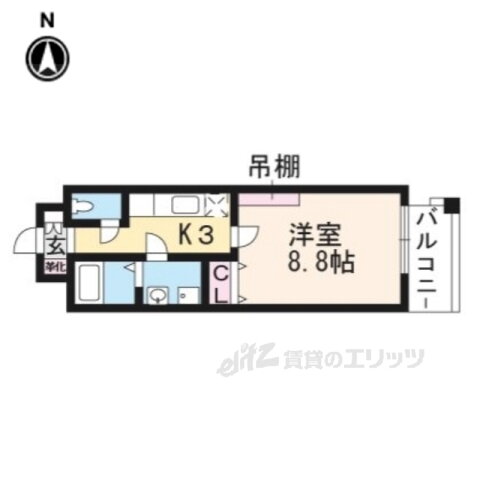 京都府京都市伏見区深草西浦町８ 竹田駅 1K マンション 賃貸物件詳細