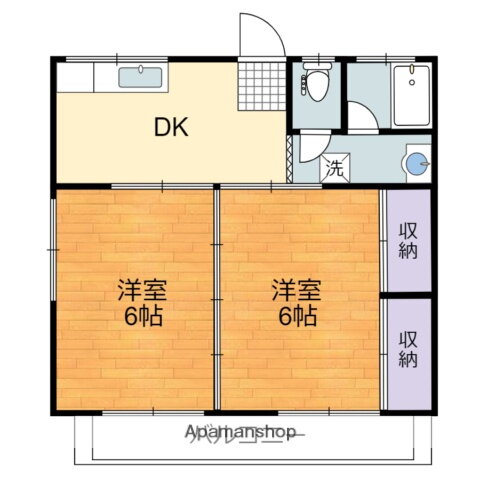 熊本県熊本市南区良町５ 2DK アパート 賃貸物件詳細