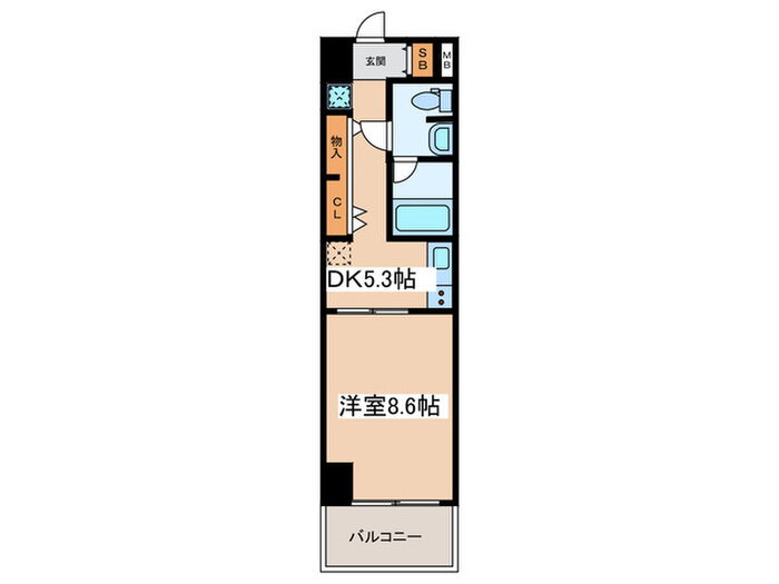 広島県広島市中区西白島町 城北駅 1DK マンション 賃貸物件詳細