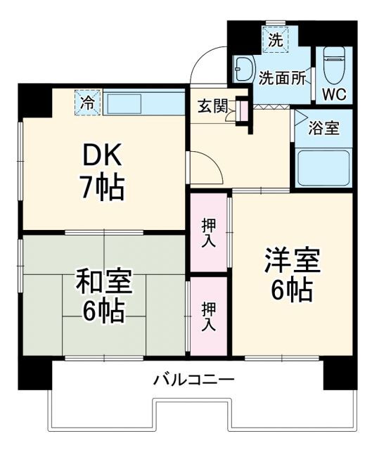 愛知県名古屋市名東区極楽２ 本郷駅 2DK マンション 賃貸物件詳細