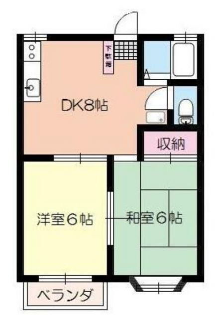 ファミーユ鎌倉 2階 2DK 賃貸物件詳細