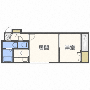 北海道札幌市北区新川五条１ 新川駅 1LDK マンション 賃貸物件詳細