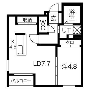 北海道札幌市白石区菊水上町一条１ 苗穂駅 1LDK マンション 賃貸物件詳細