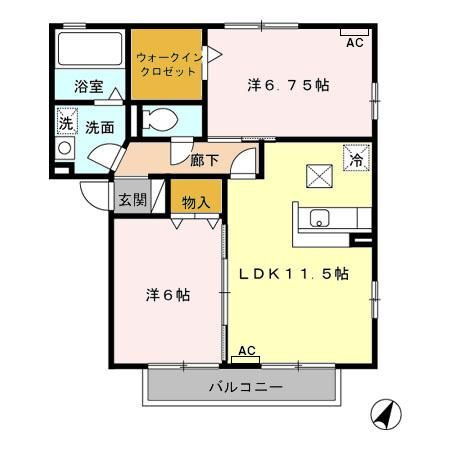 静岡県静岡市駿河区中島 静岡駅 2LDK アパート 賃貸物件詳細