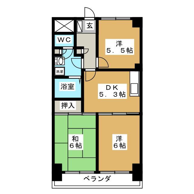 千葉県松戸市樋野口 松戸駅 3DK マンション 賃貸物件詳細