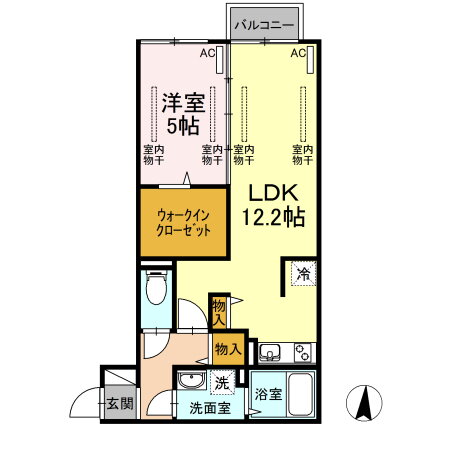 広島県福山市手城町１ 東福山駅 1LDK アパート 賃貸物件詳細