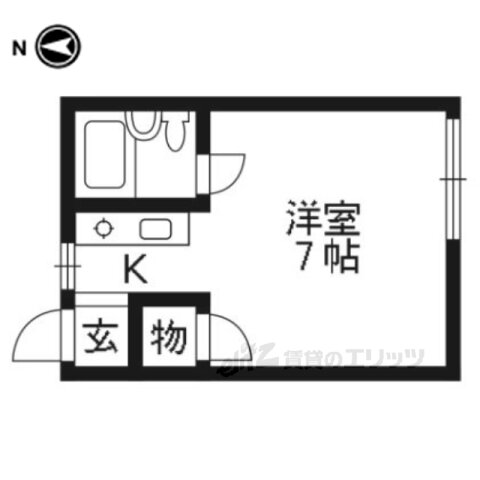 ハイツジュン 2階 1K 賃貸物件詳細