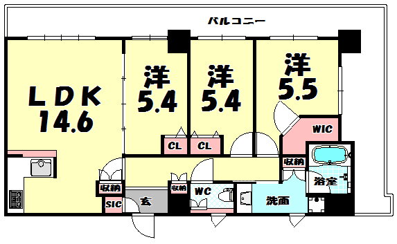 大阪府大阪市中央区島之内１ 心斎橋駅 3LDK マンション 賃貸物件詳細