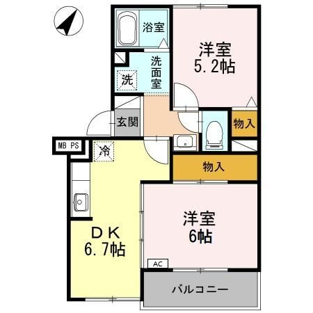 静岡県三島市徳倉１ 三島駅 2DK アパート 賃貸物件詳細