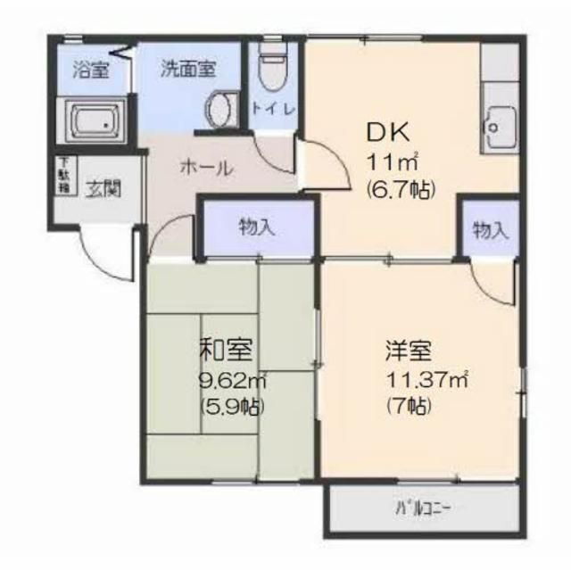 宮城県仙台市泉区泉中央４ 泉中央駅 2DK アパート 賃貸物件詳細