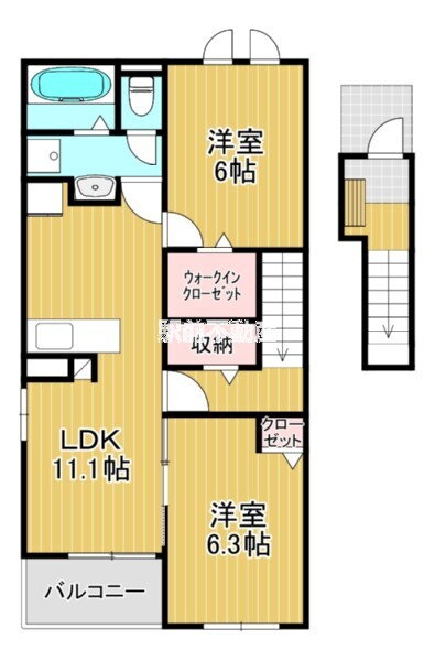 熊本県玉名市玉名 新玉名駅 2LDK アパート 賃貸物件詳細