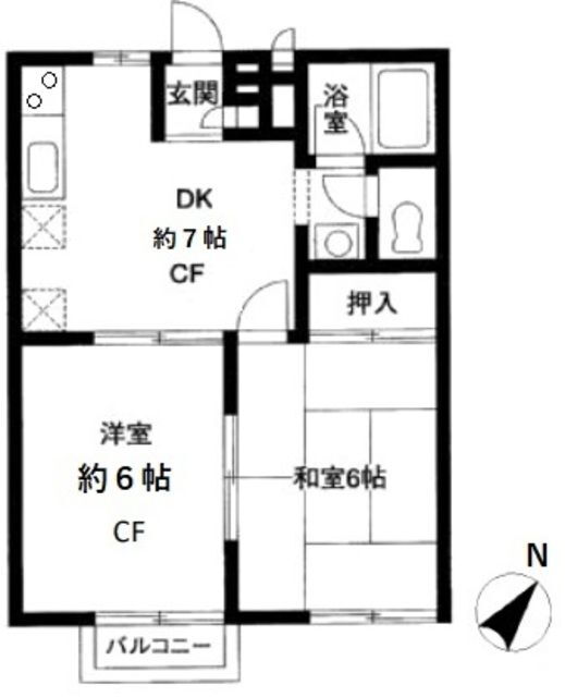 埼玉県さいたま市緑区太田窪１ 浦和駅 2DK アパート 賃貸物件詳細