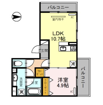 京都府京都市伏見区横大路柿ノ本町 淀駅 1LDK アパート 賃貸物件詳細