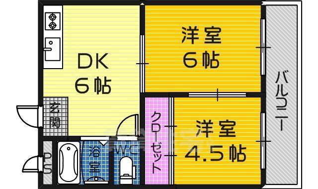 大阪府堺市堺区熊野町西２ 堺駅 2DK マンション 賃貸物件詳細