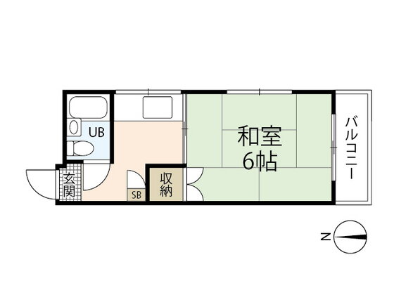 広島県広島市中区宝町 比治山橋駅 1K マンション 賃貸物件詳細