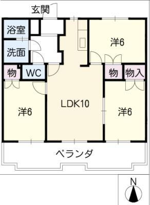 パラツォ 2階 3LDK 賃貸物件詳細