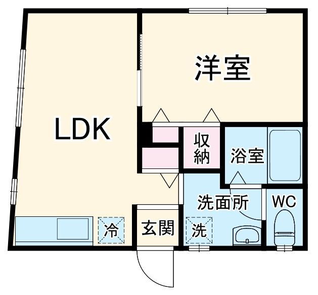 クローバーハイツ 1階 1LDK 賃貸物件詳細