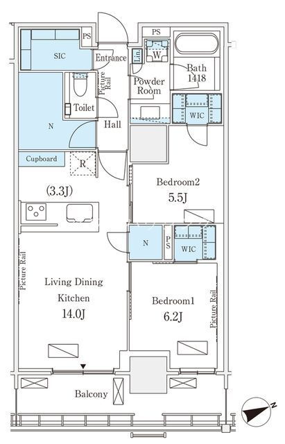 東京都港区港南３ 品川駅 2LDK マンション 賃貸物件詳細